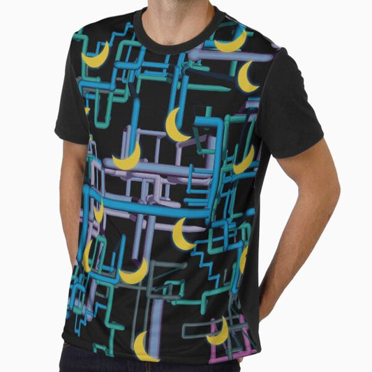 Dan Flashes Complicated Shirt Pattern Graphic T-Shirt