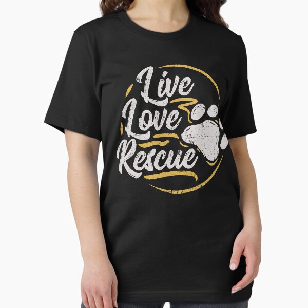 Live Love Rescue - Dog Lover Adopt a Dog Adoption T-Shirt