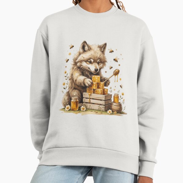 Cute Honey Wolf Woodland Animal Sweatshirt
