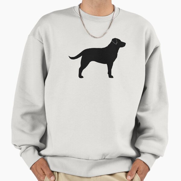 Black Labrador Retriever Silhouette(s) Sweatshirt
