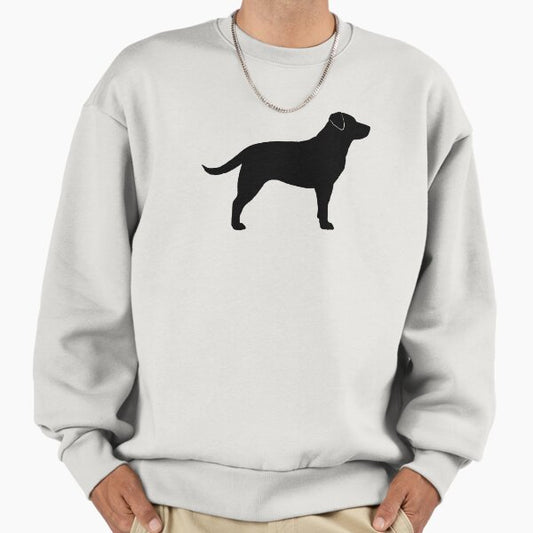 Black Labrador Retriever Silhouette(s) Sweatshirt