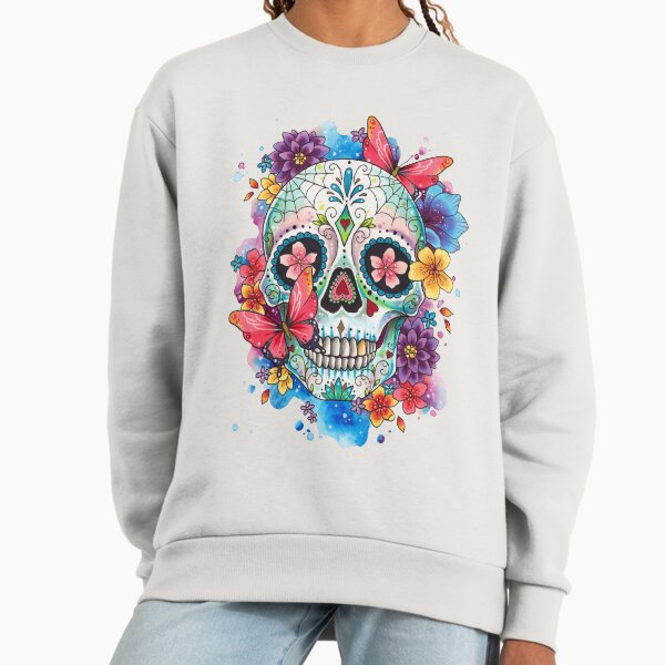 Sugar Skull and Butterflies Sweatshirt