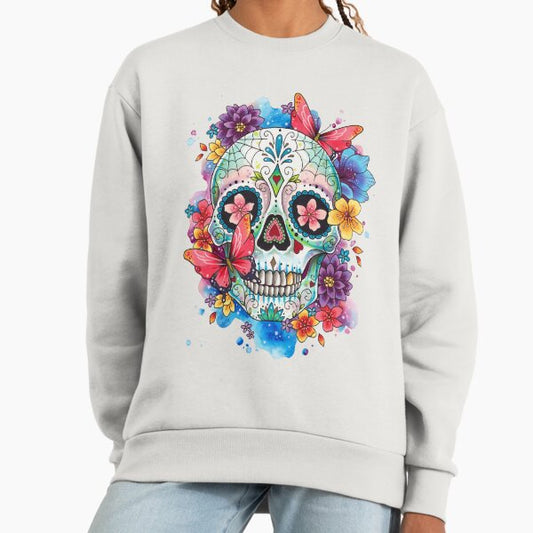 Sugar Skull and Butterflies Sweatshirt