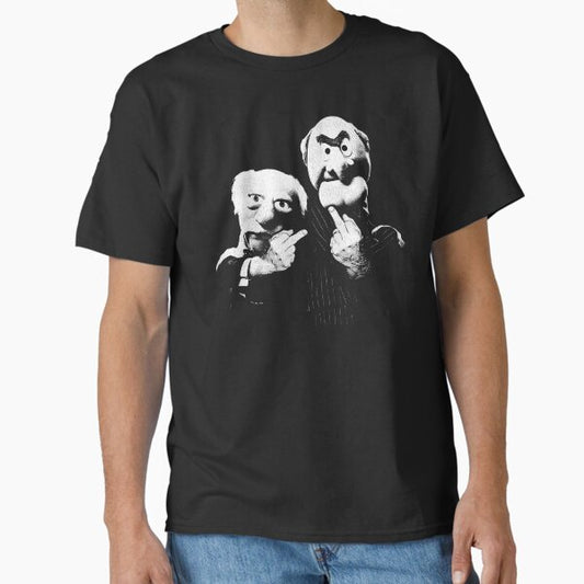 Statler and Waldorf Middle Finger T-Shirt