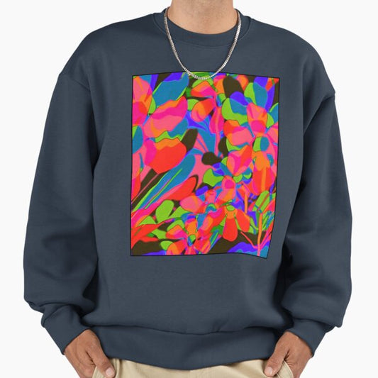 Lovely Colorful Retro Flower Power Pattern Sweatshirt