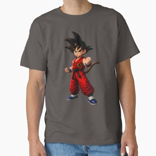 Young Martial Arts Fighter-Anime StyleWarrior TailFantasy Art T-Shirt
