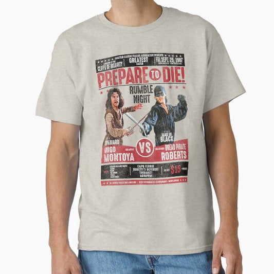 Inigo Montoya Fencing Poster Worn T-Shirt