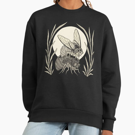 Cicada Rebirth Dark Academia Witchcraft Goblincore Entomology Vintage Sweatshirt