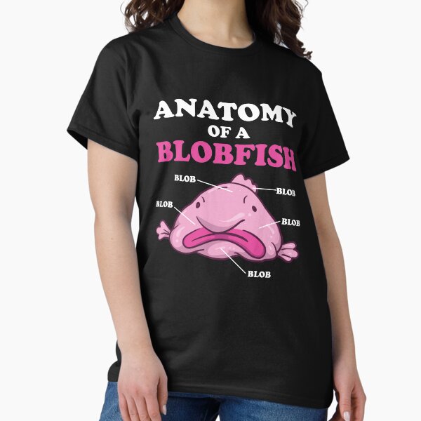 Anatomy Of A Blobfish | Funny Ugly Fish Meme T-Shirt