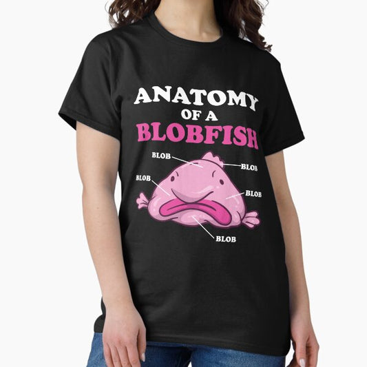 Anatomy Of A Blobfish | Funny Ugly Fish Meme T-Shirt