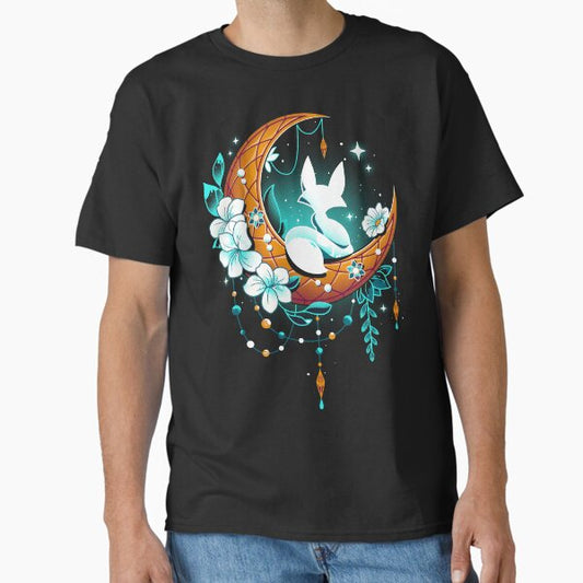 Moonlight Fox - Lunar Polar Fox T-Shirt