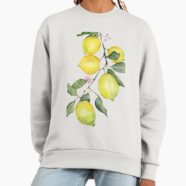 Lemons and Blossoms Watercolor Sweatshirt