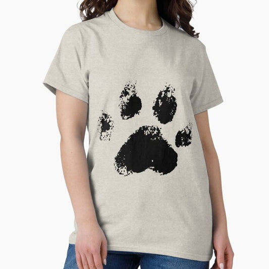 Black Paw Print T-Shirt