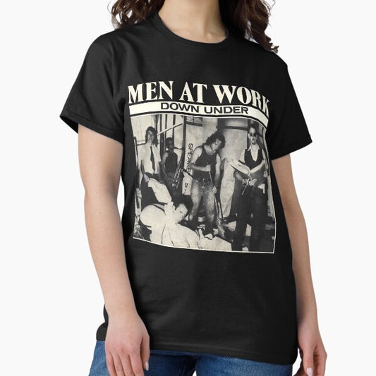 Men At Work Down Under Australian Rock Band Seventies. Essential T-Shirt