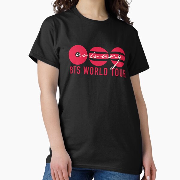 BTS ARIRANG - red and white - bts world tour 2026 T-Shirt