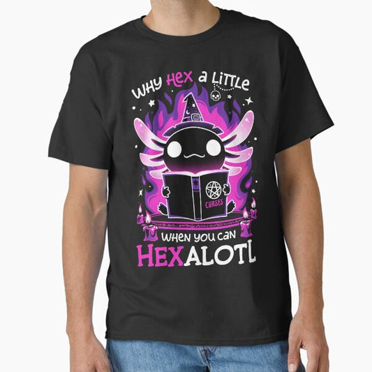 Axolotl Witching Hour - Spooky Salamander T-Shirt