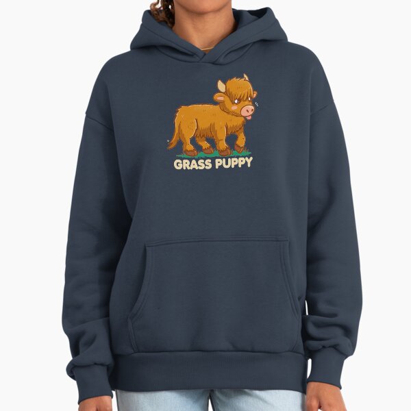 Grass Puppy - Scottish Highland Cow Hoodie