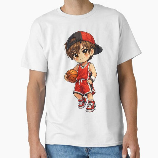 Kawaii Basketball Player T-Shirt