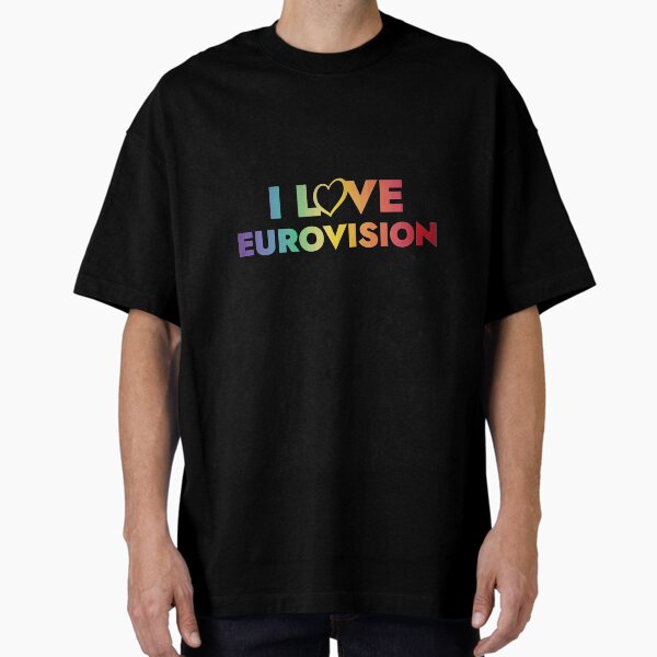 I love Eurovision - rainbow pattern T-Shirt