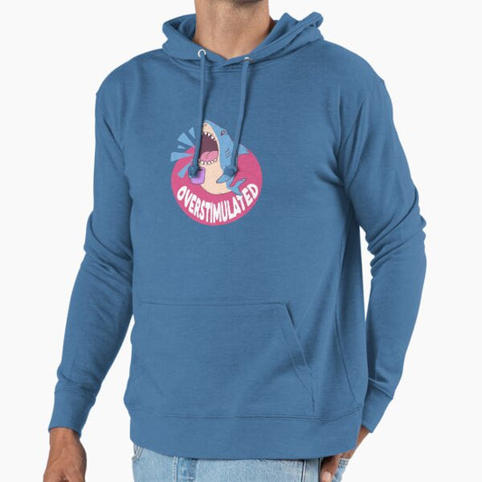 Overstimulated Shark Hoodie