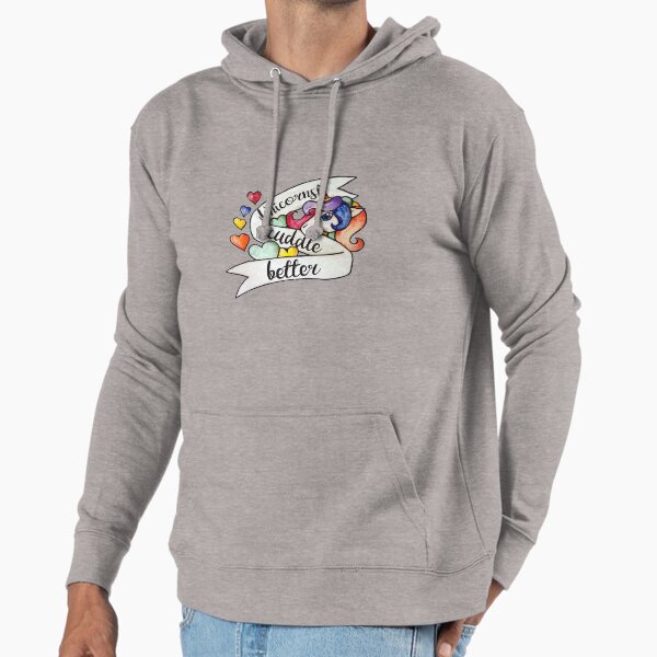 Unicorns cuddle better Hoodie