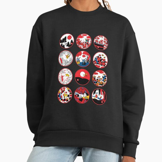 Korean Poker Card Motif Sweatshirt