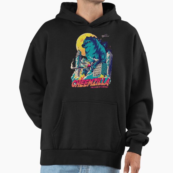 Cheemzilla - The Gomd of Cheemse | Blue | Kaiju Shiba Inu Doggo Wacky and Uncharacteristic Ironic Dank Memes | Dogezilla Doge Dogzilla | Bonk Dorime | Much Wow | Kaijuism | Cheese Moon | Cheemsburbism Hoodie