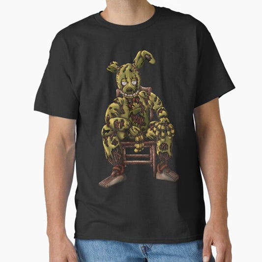 Springtrap sat in chair T-Shirt