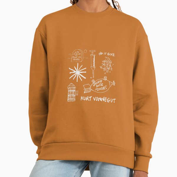 Ode to Vonnegut -- Pattern -- White Sweatshirt