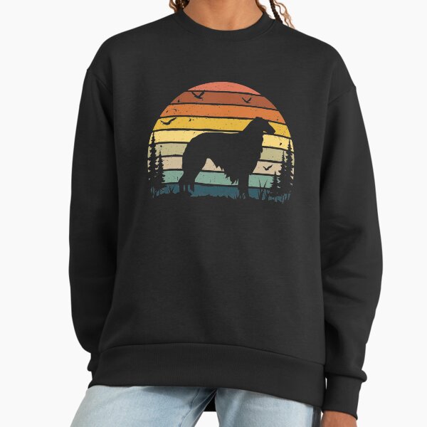 Borzoi Dog Retro Vintage Sweatshirt
