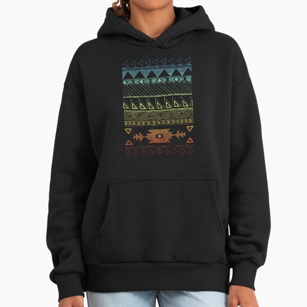 Native American Geometric Pattern Hoodie