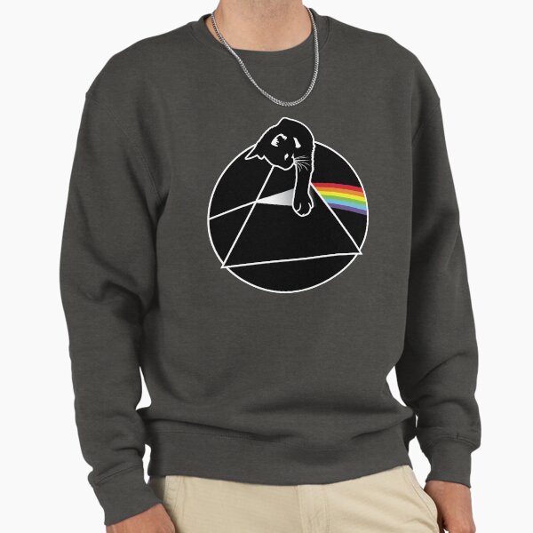 Pink Floyd dark Side of the Moon with cat Sweatshirt