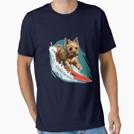 Surfing Cairn Terrier T-Shirt