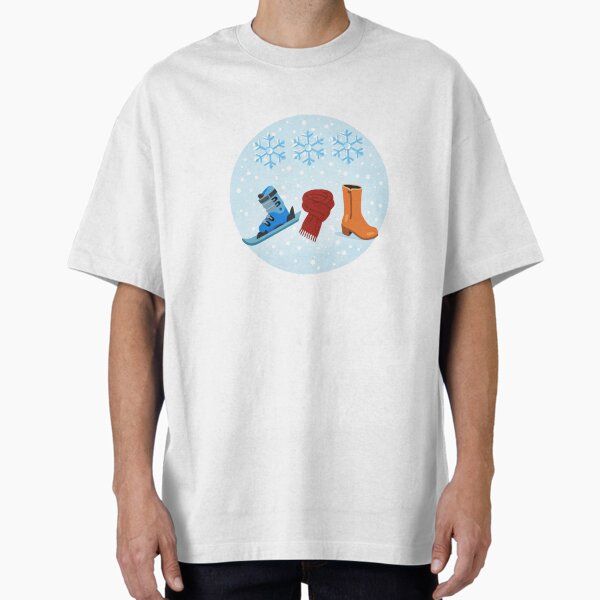 Winter Outfits Cozy & Chic - Skis Scarf & Boots T-Shirt