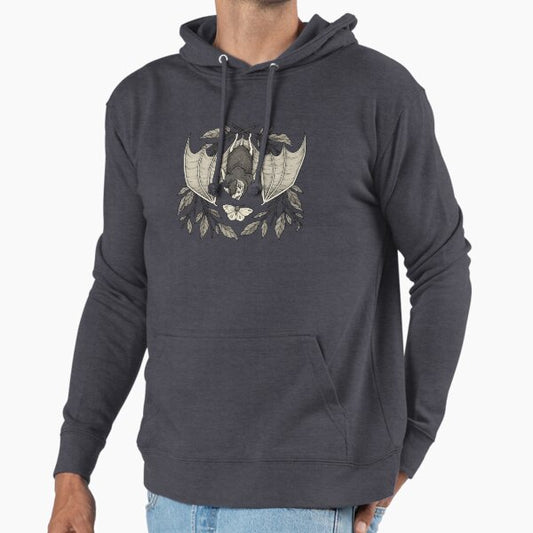 Gothic Bat Witchcraft Dark Academia Therian Furry Goblincore Hoodie