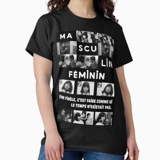 Masculin Féminin (1966 film) Jean Luc Godard T-Shirt