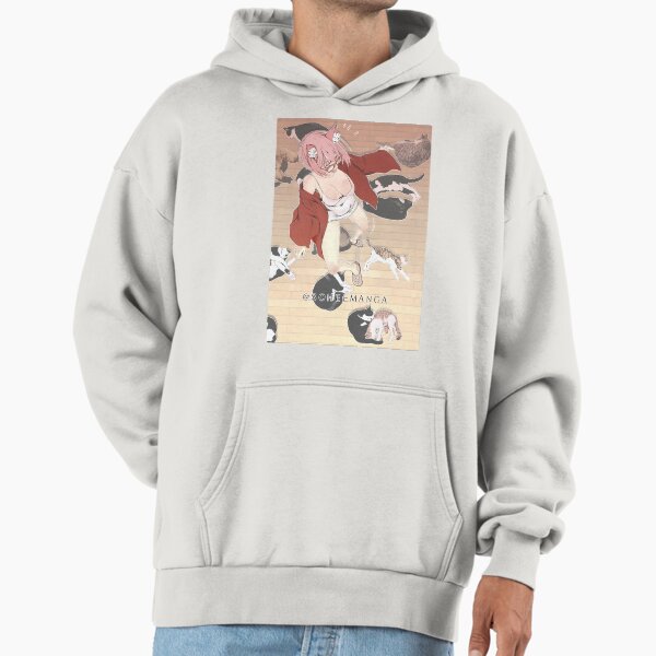 Cat girl - cartoon style, street cat Hoodie