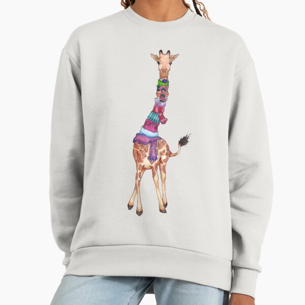 Cold Outside - Cute Giraffe Illustration Sweatshirt