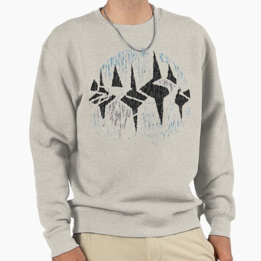 Diamonds Bark Round Abstract design Sweatshirt