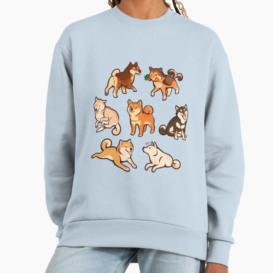 Shibes in blue Sweatshirt