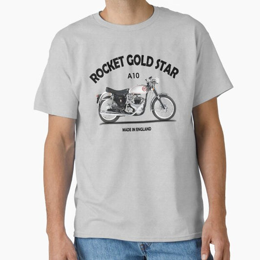 Rocket Gold Star Classic Motorcycle T-Shirt