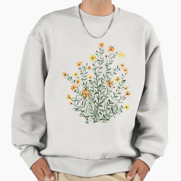 Yellow floral sun flower Sweatshirt