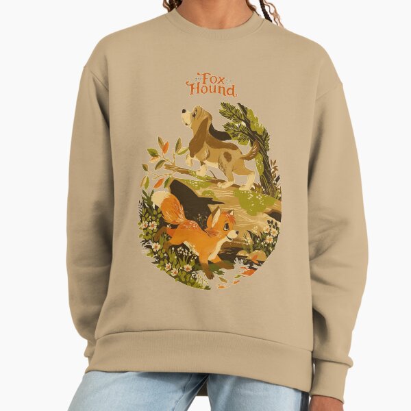 Cartoon fox and hound cute merch Sweatshirt