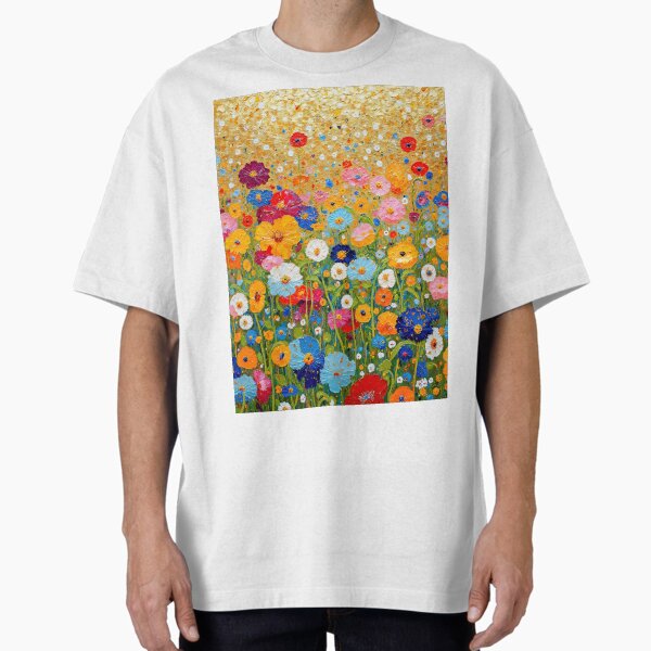 Gustav Klimt Flowers T-Shirt