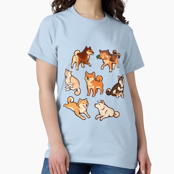 Shibes in blue T-Shirt