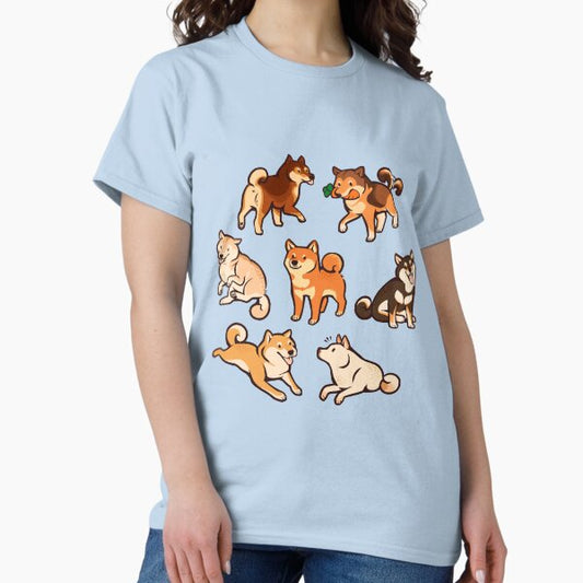 Shibes in blue T-Shirt