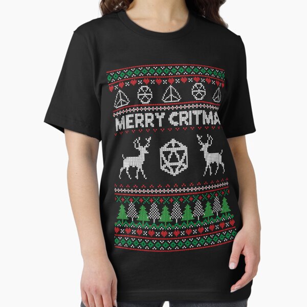 Merry Critmas DND Ugly Sweater - DND T-Shirt