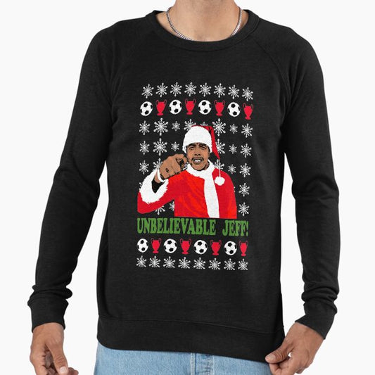 Funny Chris Kamara Christmas Jumper Football Gift Lightweight Sweatshirt