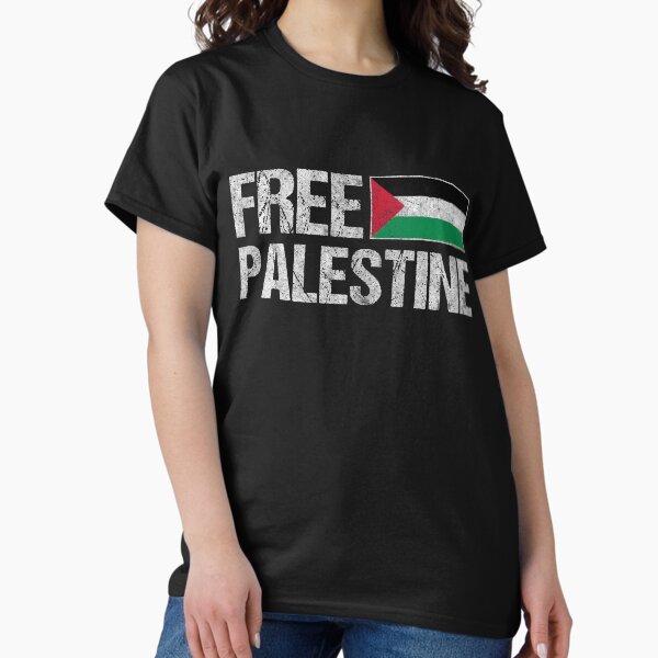 Free Palestine Gaza Palestinian Flag Support T-Shirt