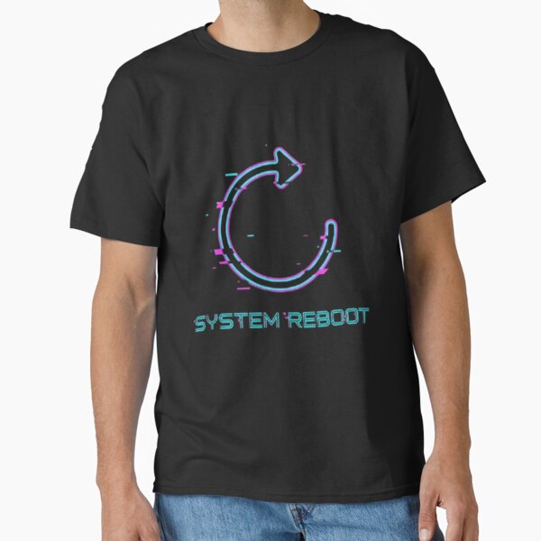 System Reboot – Cyberpunk Tech Interface Design T-Shirt